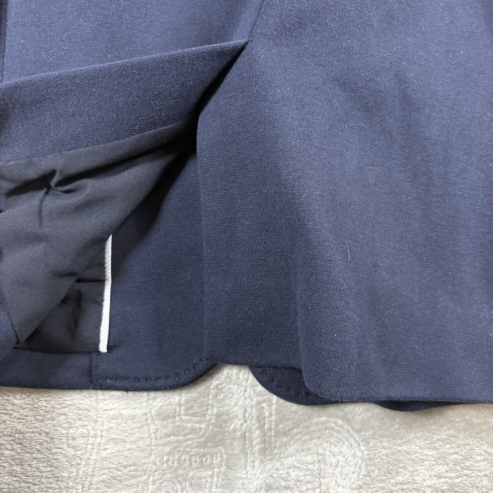 Talbots Aberdeen Blazer Jacket Plus Petite 16 Navy Blue Knit Academia Career - Picture 7 of 9